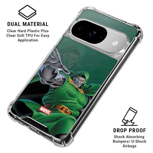 Marvel Dr. Doom Lord Doom Google Pixel 10 Clear Case